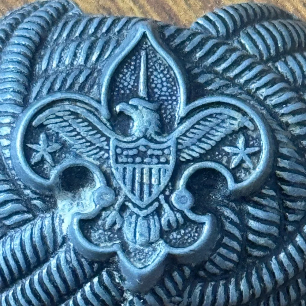 Boy Scouts BSA Eagle Fleur De Lis Neckerchief Slide Keychain Lot‎ Metal Scout